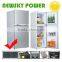 176L DC compressor Double door solar 72W Power Consumption refrigerator freezer