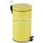 Powder coated rubbish bin painting foot pedal scrap bin waste scrap container bin retail scrap waste container