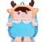 cute cartoom girl plush baby bag/stuffed rag doll plush kids bag/custom baby plush bag