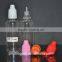 50ml 60ml clear PET tip cap e-juice bottle jars for electronic cigarettes