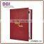 kensington menu booklet cover / leather menu holder restaurant table menu holder / indestructible menu cover