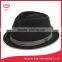 Wool felt fedora hat short brim stingy felt hat waterproof&crushable