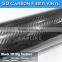 Guarantee 3-5 Years High Glossy Car Wrap Black 5D Carbon Fiber Vinyl Film