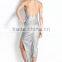 China Supply Asymmetrical Hemline Evening Party Dresses for Women