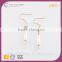 E77951I01 Pearl Gold Plated Long Earring Designs Gold Earring Backs Crystal Water Drop Pearl Pendant Earrings