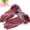 Bestselling Micro Velvet PU Leather Touch Screen Gloves For Ladies