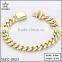 Chain jewelry factory 316l stainless steel 10mm curb chain dubai gold plated jewelry set