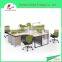 Suzhou modern design chic office partition melamine workstation ccall center cubicles