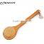 Clean body natural wooden handle back body brush