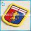 Gold Thread Verlocked Woven Fabric Badge for Men's Men's Three-piece Suit