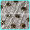 GREY SEQUIN NET EMBROIDERY FABRIC FOR DRESS