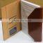 Pormotional A4 size genuine/pu leather delicate design organizer/planner with credit card inside pocket