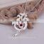 2015 Unique design silver plated red stone fashion necklace
