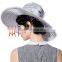 Women's Gorgeous Floppy Derby 57cm Large Wide Brim Wedding And Church Hats