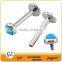 Fashion labret bar, surgical steel labret with ball, lip piercing