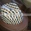 New high quality raffia straw braided fedora hat
