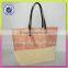 High quality women cotton with jute and paper straw material crochet handbag