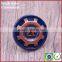 Blue unform stainless steel push turn clothing coat buttons