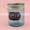 customized glass bottle/jar with handle