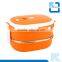 304 Double-layer Rectangle Stainless Steel Metal Lunch Box Food Container