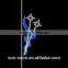 2015 New Pattern Led Christmas Solar Street Star Motif Pole Mounted Light                        
                                                Quality Choice
