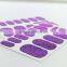 Custom dazzling 3D dark purple mini beads nail art sticker design caviar nail art sticker manicure 14 day nail decals