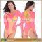 Women Summer Beach Thin Slimming Spandex Nylon Tankini Swimwear Two Color