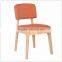Bentwood Dining Chair With Linen Back Support & Seat