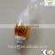 Jiangsu led manufacturer E27 base type gold-plating led lights candle
