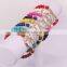 Mix Color Howlite Stone Beaded Bracelets, Gold Plated Arrow Gem stone Connector Druzy Bracelet