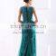 Fancy Embroidery Appliqued Beaded Sexy Sleeveless Charming Classy Lady Prom Dresses