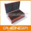 Best Sell factory custom made black glossy leather box for wine (ZDS-F361)