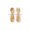 XYB006/Bamboo Baby Fork&Spoon Set,Bamboo Kids Utensils Baby Gift,Christmas Gift&Present