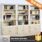Factory Price Teak Wood Bookcase With Study Table