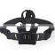 Adjustable exterme sports action camera chest mount with standard camera adapter