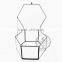 21.5*19*11.5cm six face cutting glass jewelry box air plant planter glass terrarium flower arrangement indoor gradening 0100047
