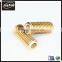 round internal and external threaded brass nut