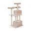 Pawhut 51" Beige Pet Play Toy Cat Tree Tower