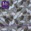 Vogue mesh gold yarn leaves embroidered lace fabric for garment