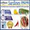 Fresh Canned Sardines in Vegetable Oil with Cayenne pepper , High Quality Sardines,Sardines in cans with Cayenne pepper 125g