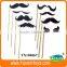 12 Pieces Mustache Color Glasses Stick