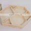 Customized Hexagon Wood Tray/wooden Tray With Compartments