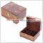 High quality new style customized logo Antique color wooden essential oil box wholesale