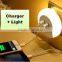 Creative Dual Usb Charger Socket / Led Sensor Night Light / Smart Home Night Lamp With USB Charger Socket