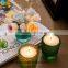Set of Square Mercury Glass Vases
