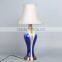 Chinese woman qipao dressing table lamp ceramic
