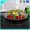 Popular acrylic golden fruit dish fruit plates
