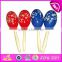 2017 Top fashion baby mini wooden maracas musical instrument W07I050