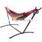 Patio Portable Red Backyard Double Outdoor Hammock with Carry Bag