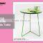 Fashion Round Coffee Table Home Metal Furniture Modern White Tea Round Side Table